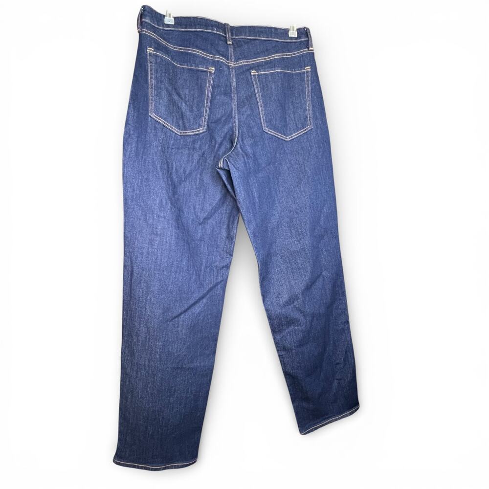 NWT Old Navy Women's 14 Tall High-Waisted Wow Loose Jeans Blue Stretch Denim - Picture 4 of 6